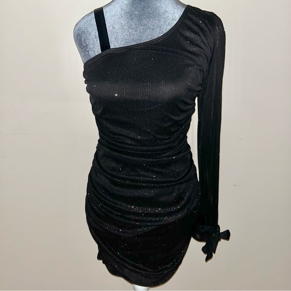 1990s/Y2K Ruched Bodycon Dress